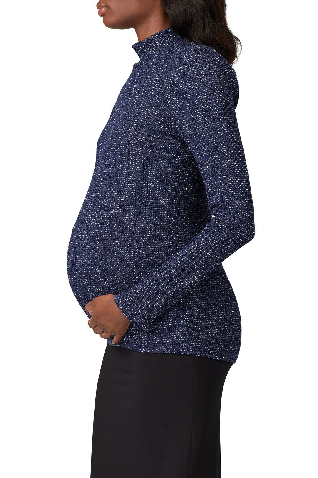 Metallic Rib Ada Maternity Sweater by Rachel Pally 2