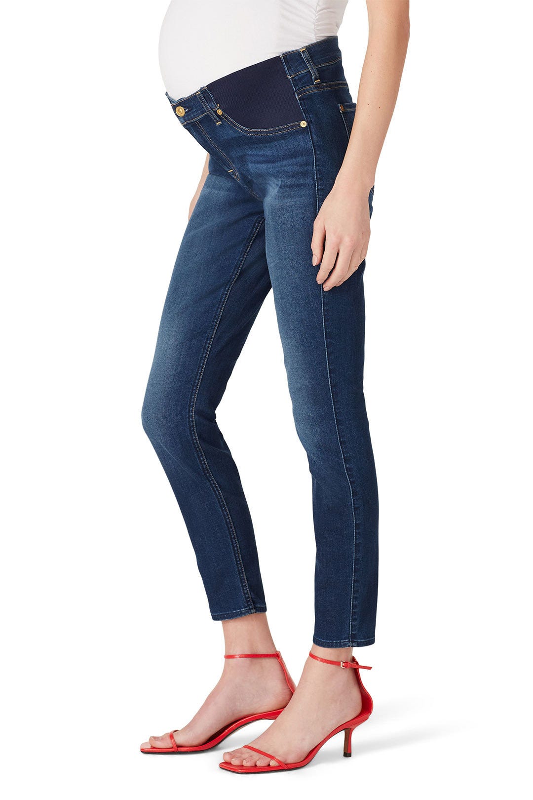 Light Blue Maternity Jeans by 7 For All Mankind 2
