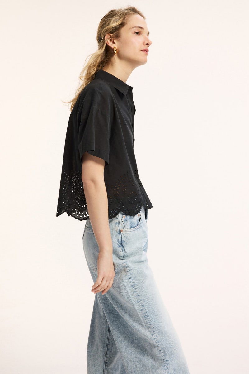 Eyelet Short Sleeve Shirt by Joe's Jeans - Photo 1