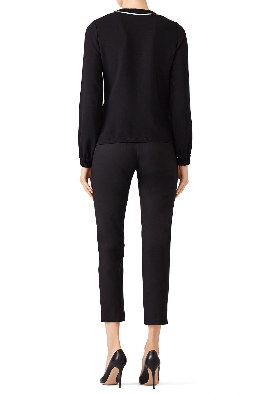 Ribbed Collar Top by Jason Wu 1