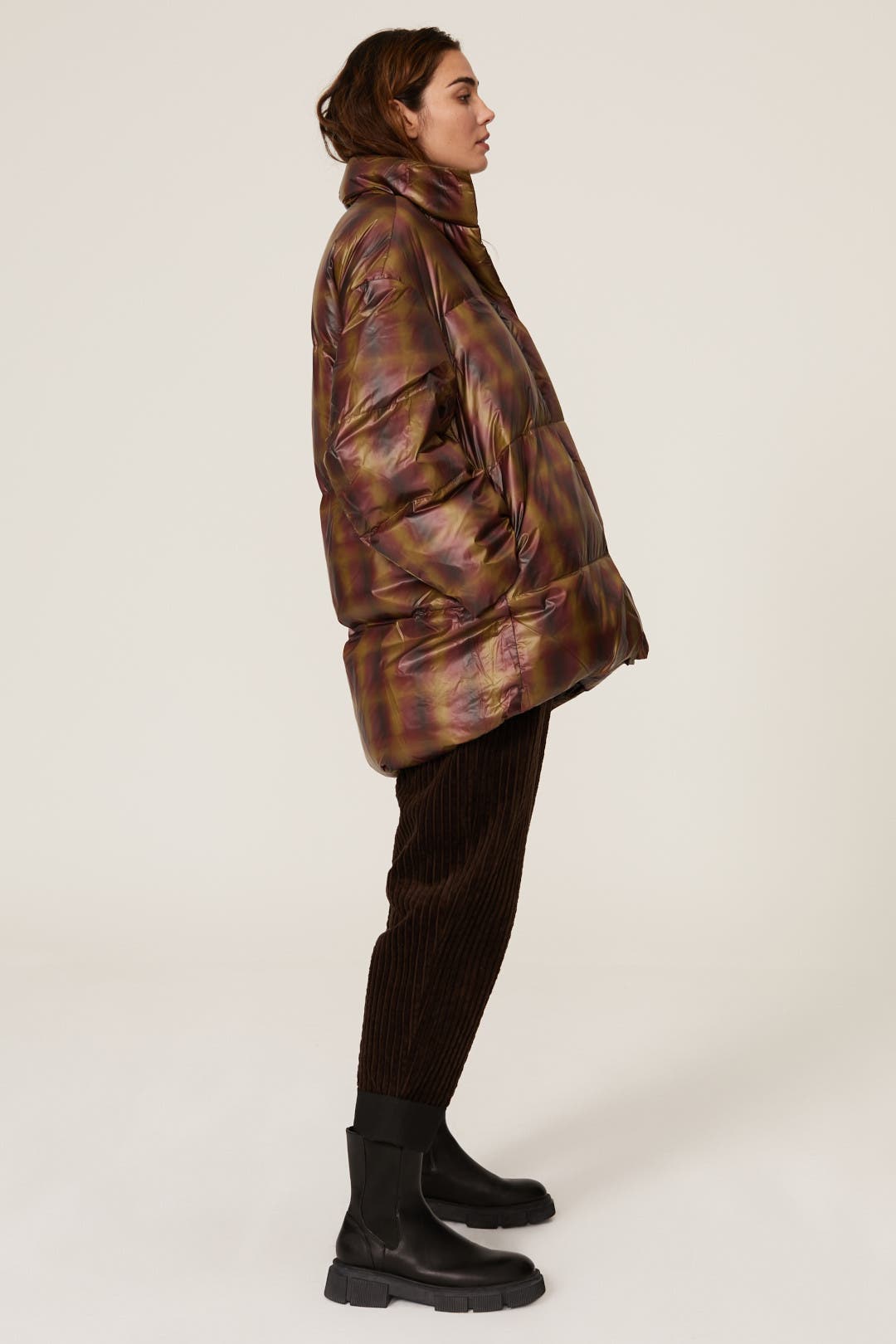 Copper Plaid Puffer by No.6 | Rent the Runway