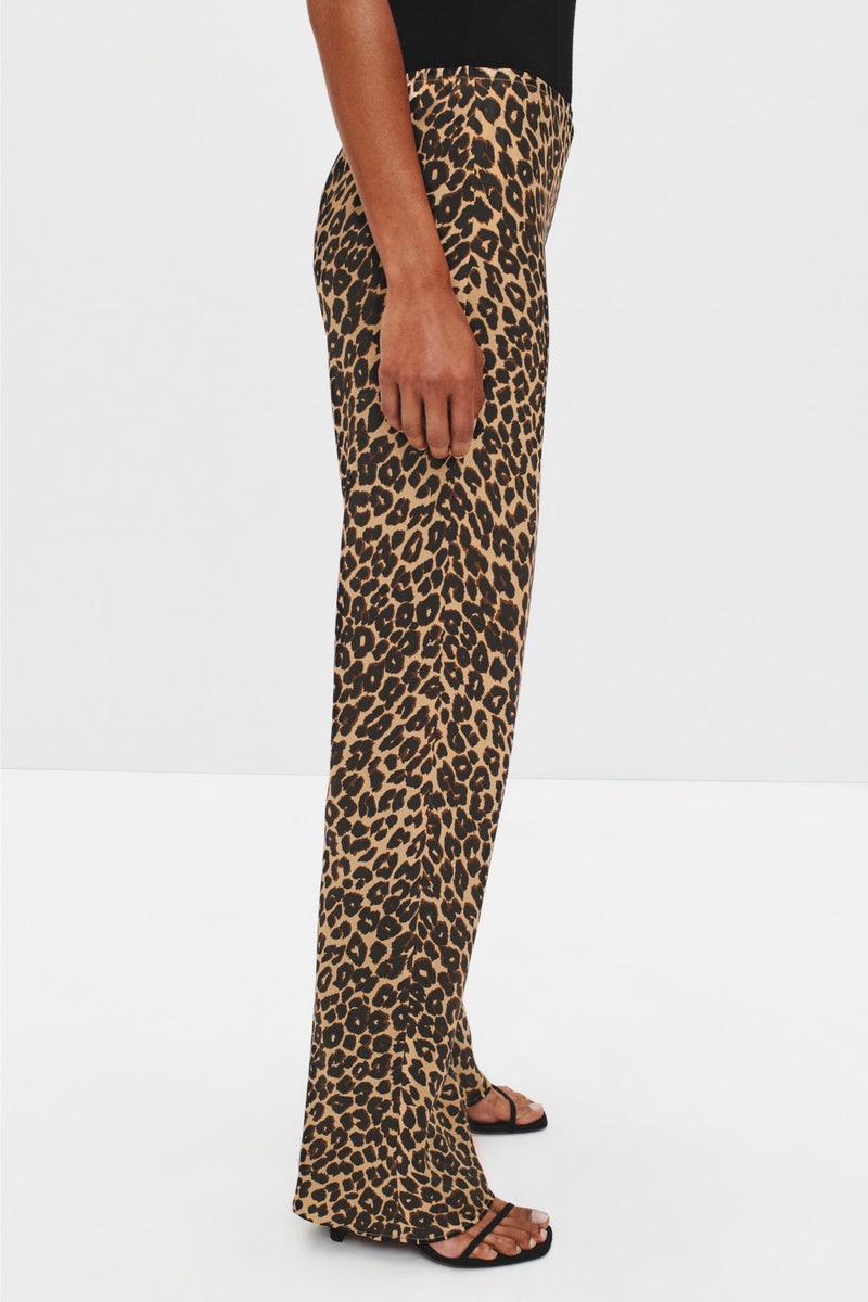Gale Satin Mid Rise Bias Pant by Reformation - Photo 1