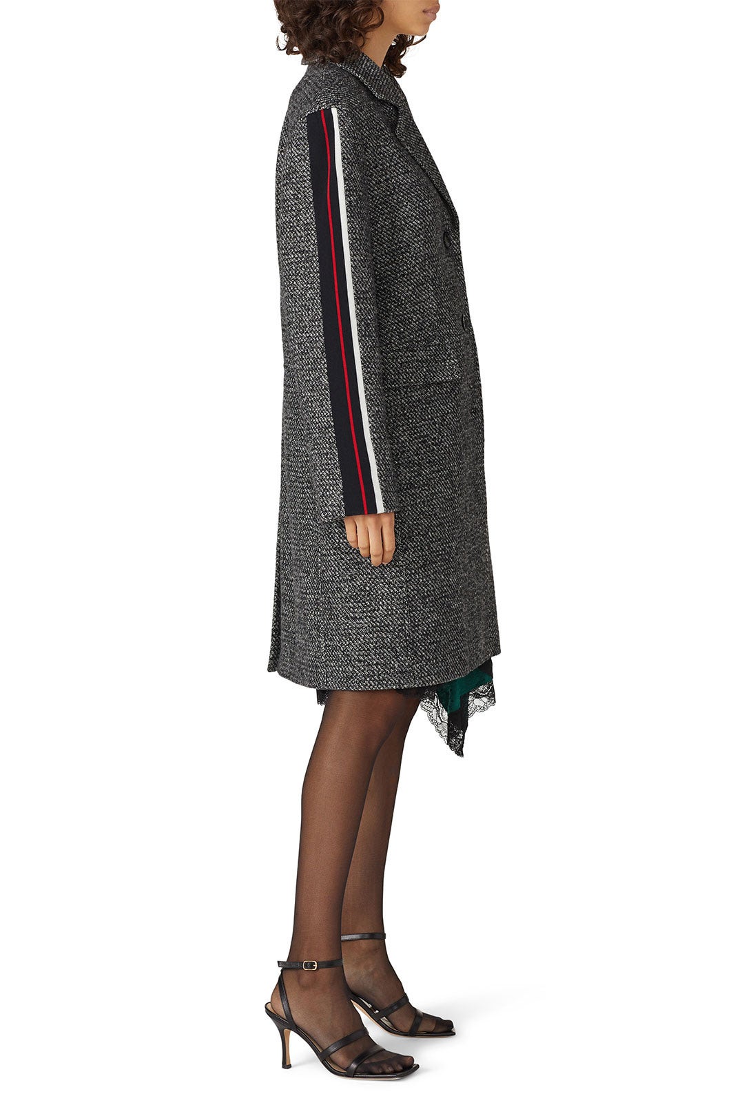 Stripe Tweed Coat by Koché x RTR 1