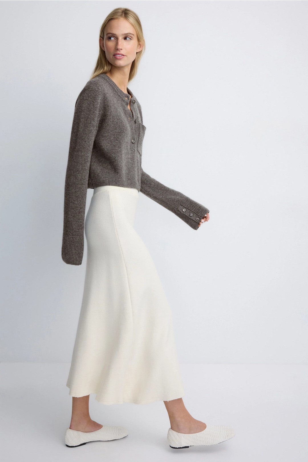 Premium Cashmino Utility Henley Sweater by NAADAM 1