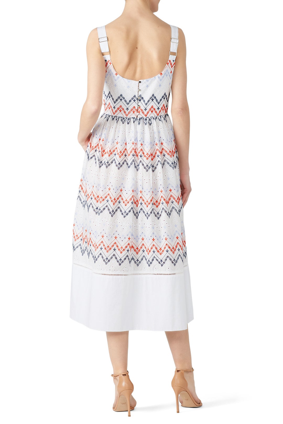 White Embroidered Fiji Dress by Sabina Musayev 1