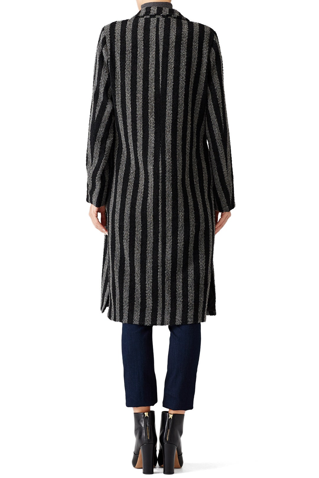 Charcoal Stripe Coat by Endless Rose 1