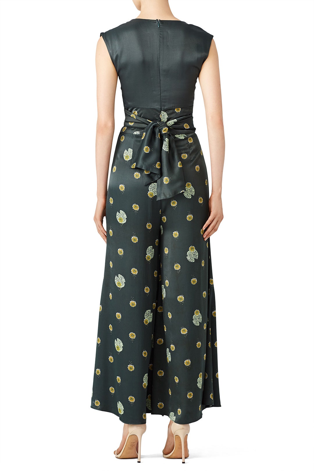 Green Printed Jumpsuit by Free People 1