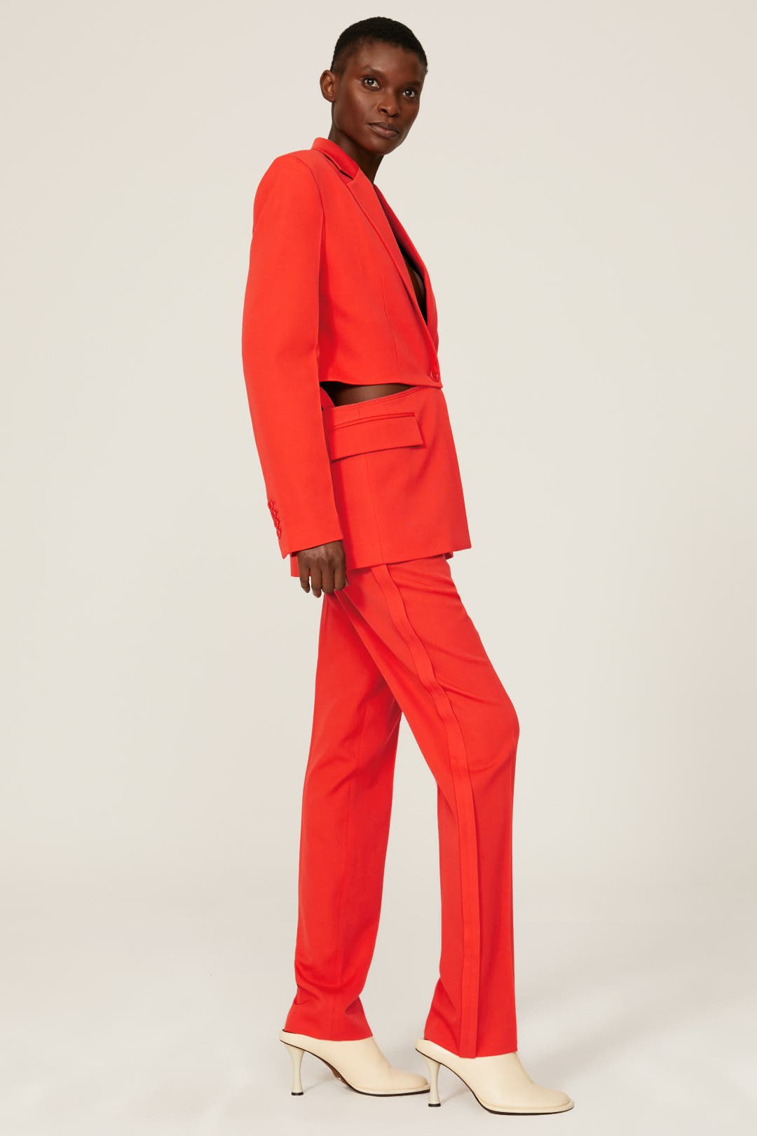 パンツ J W ANDERSON ORANGE LEATHER PANT J.W. Anderson Orange Leather Pant | italist