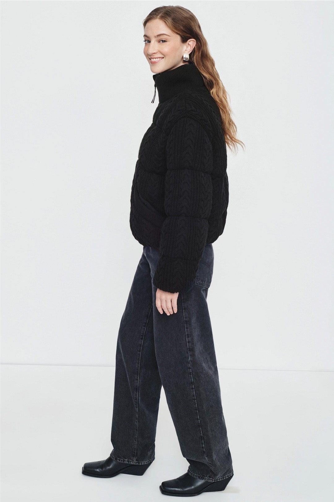 Sweater Knit Puffer Jacket by Marine Layer 1
