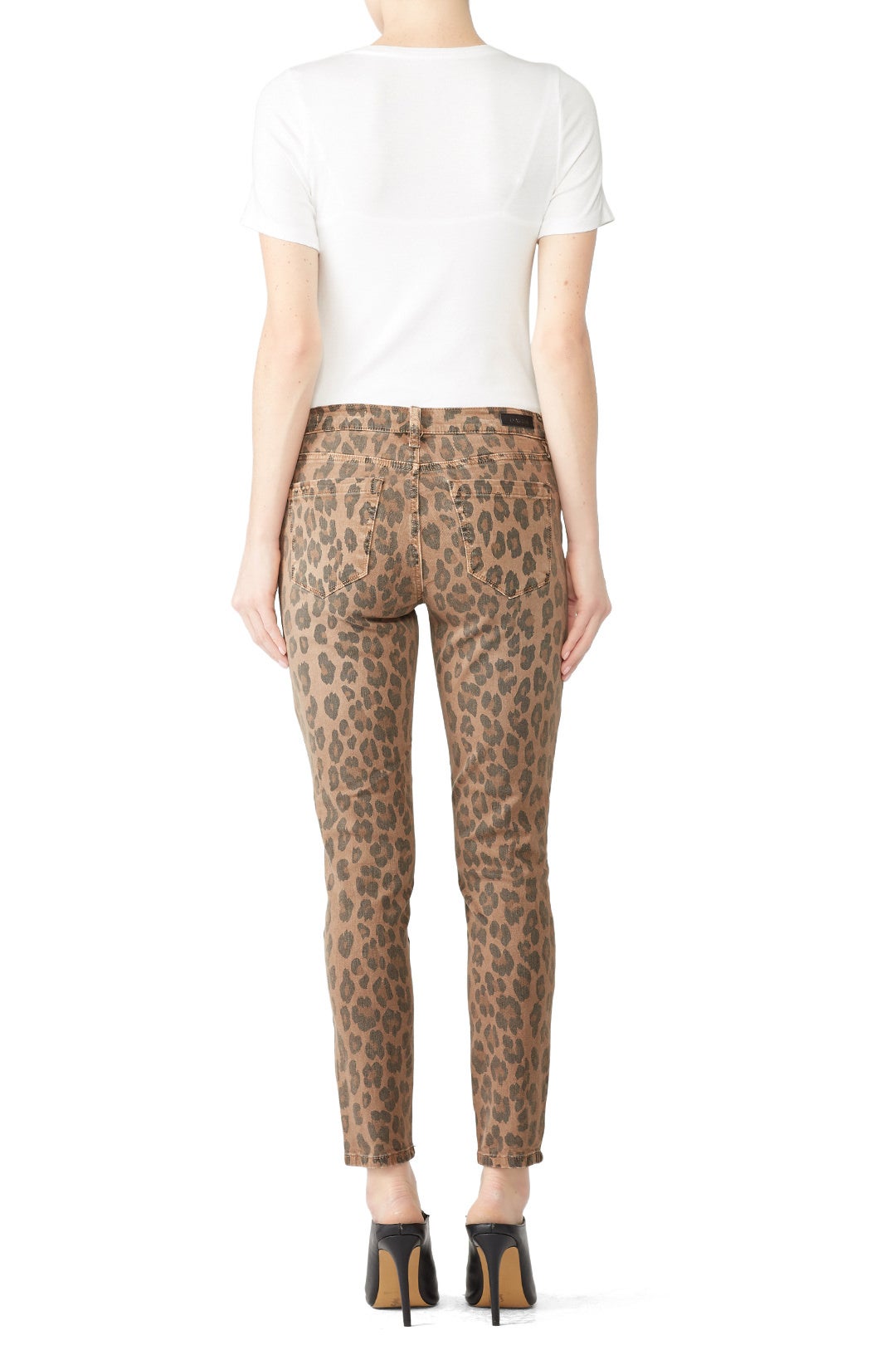The Reade Crop Leopard Jeans by BLANKNYC 1
