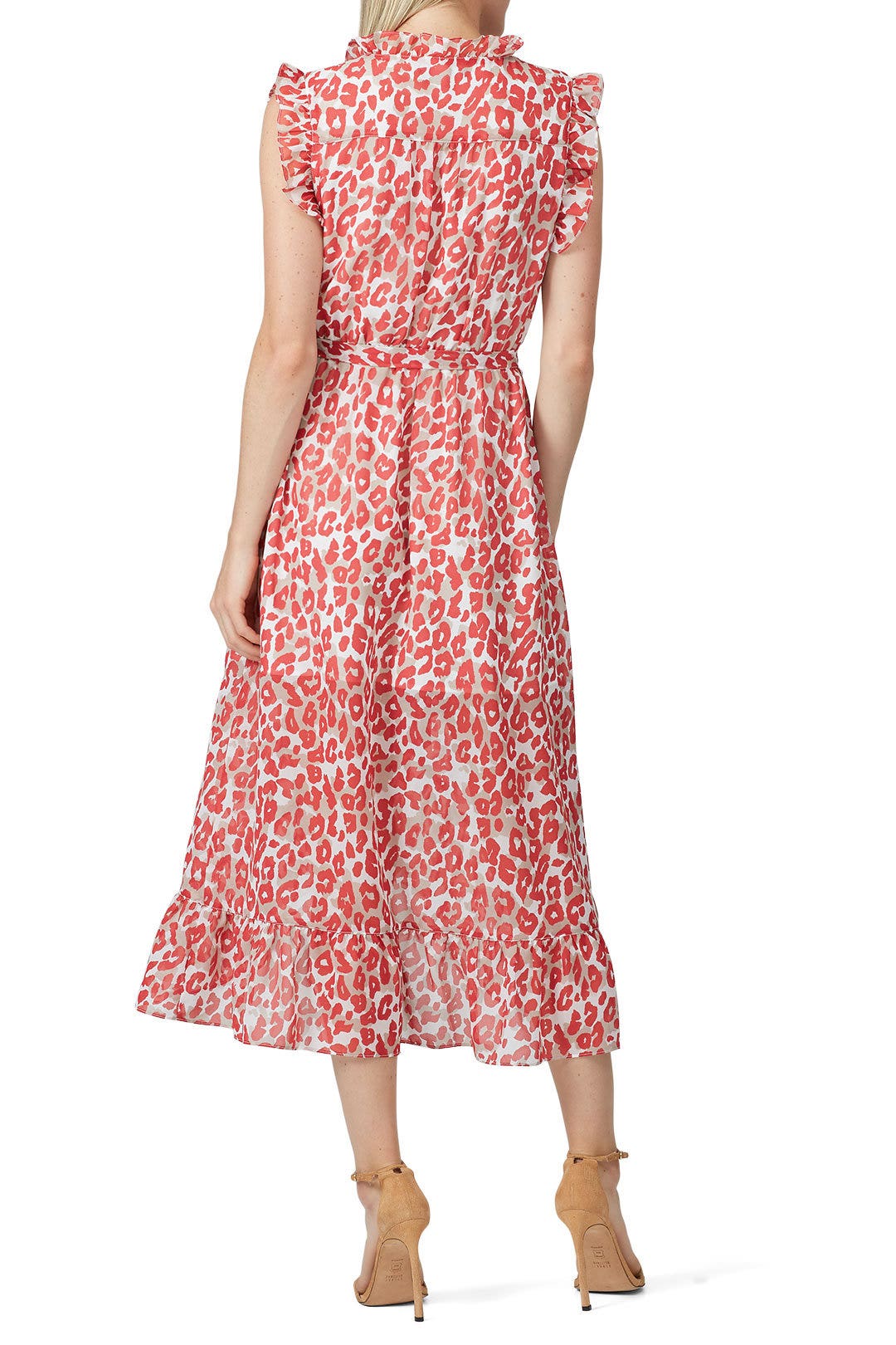 Ruffle Leopard Wrap Dress by Slate & Willow 1