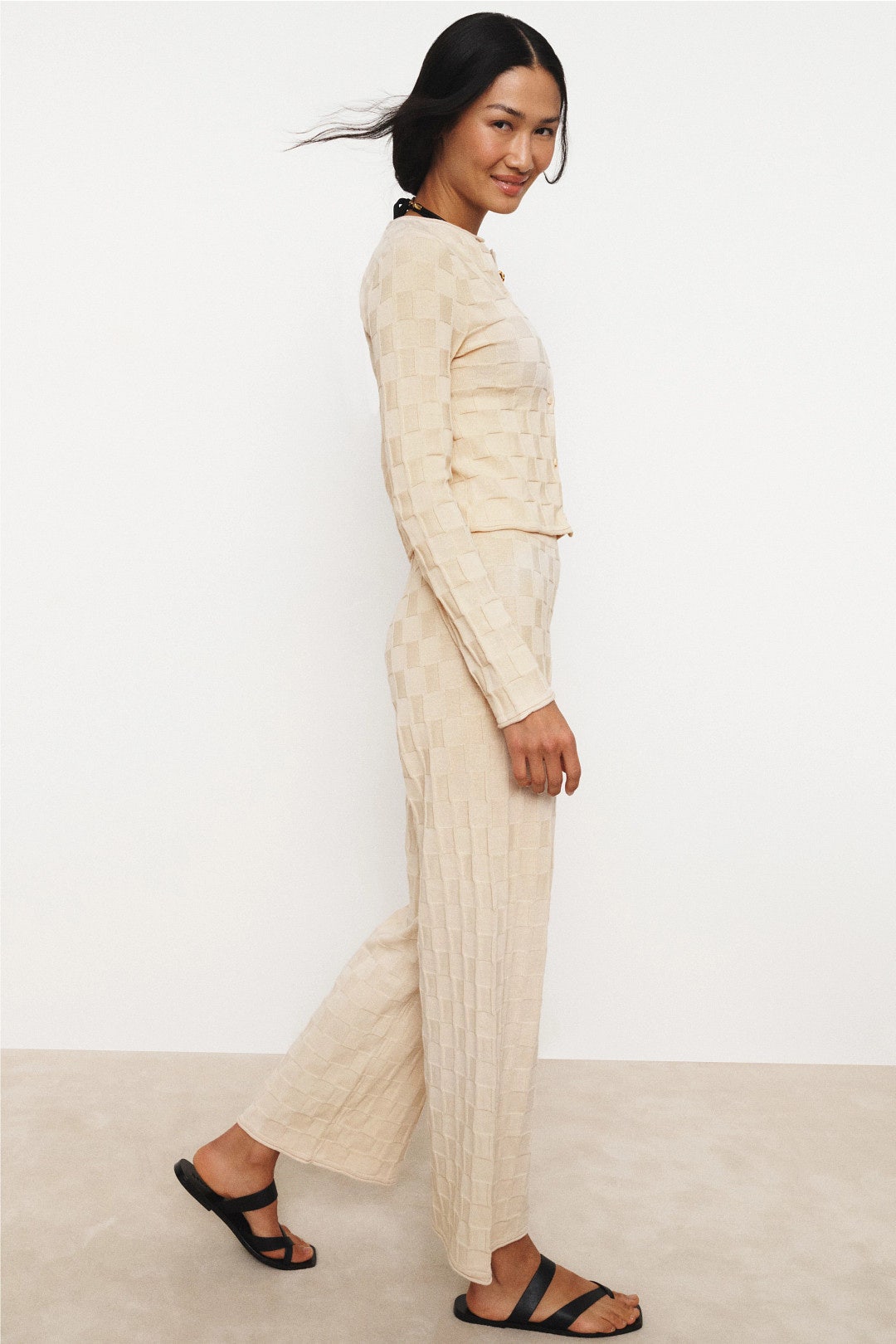 Natural Basketweave Knit Cardigan by Zulu & Zephyr 2