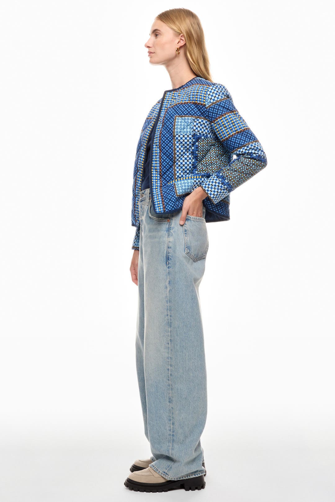 Wren Quilted Print Jacket by Central Park West | Rent the Runway