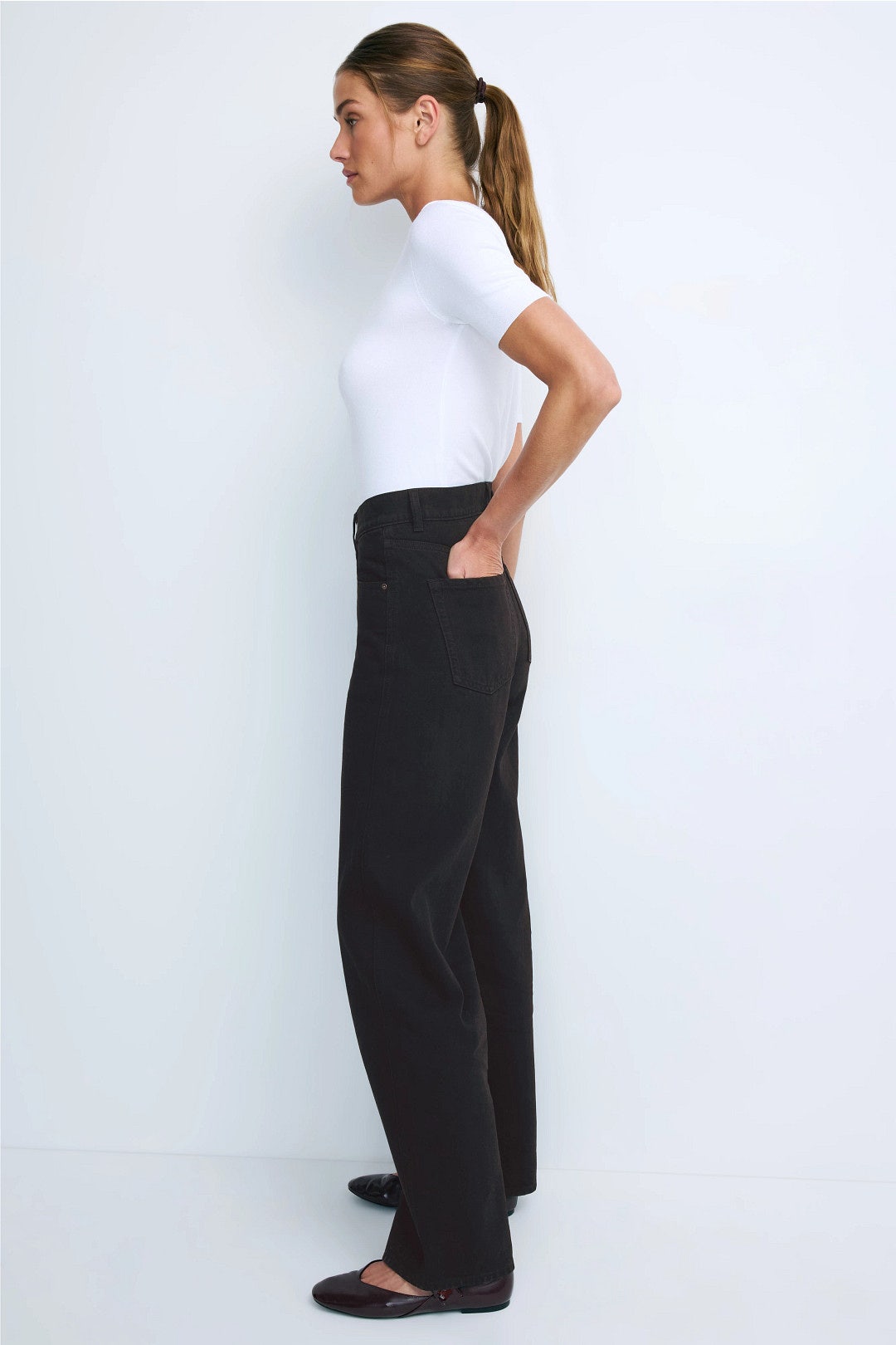 Black Taylor Relaxed Barrel Jeans by DL1961 1
