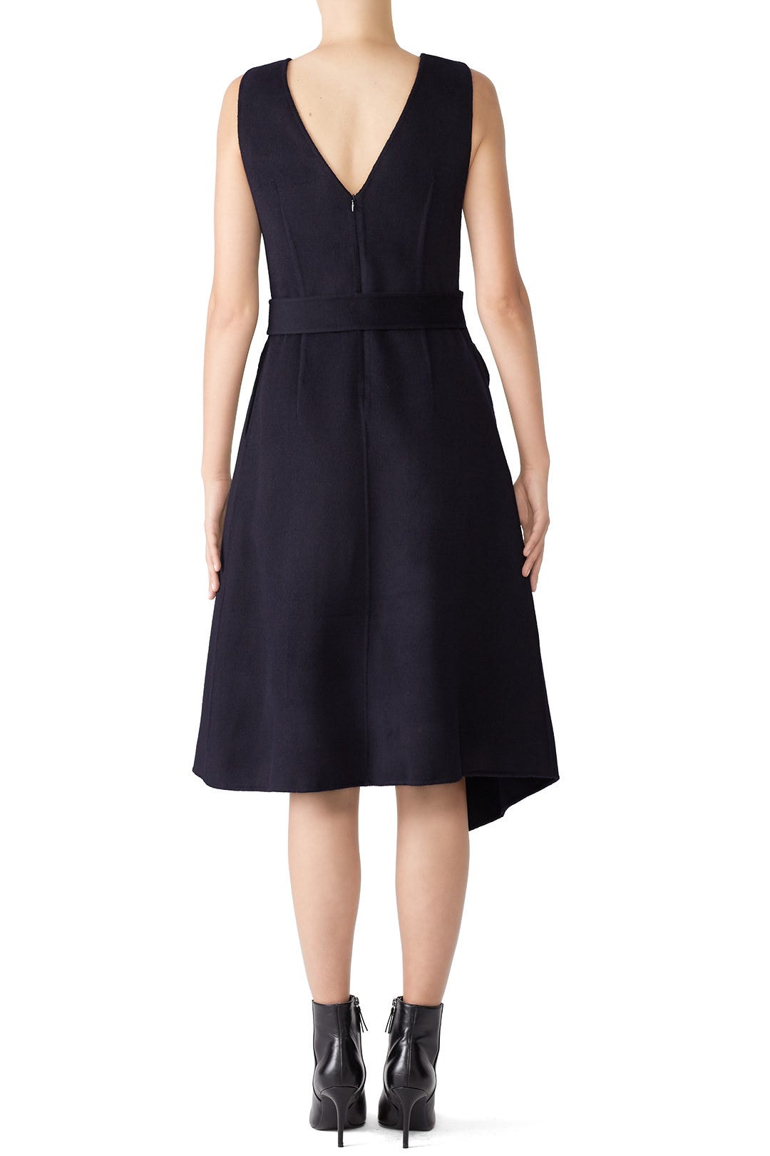 Wool Navy Dress by Goen. J 1