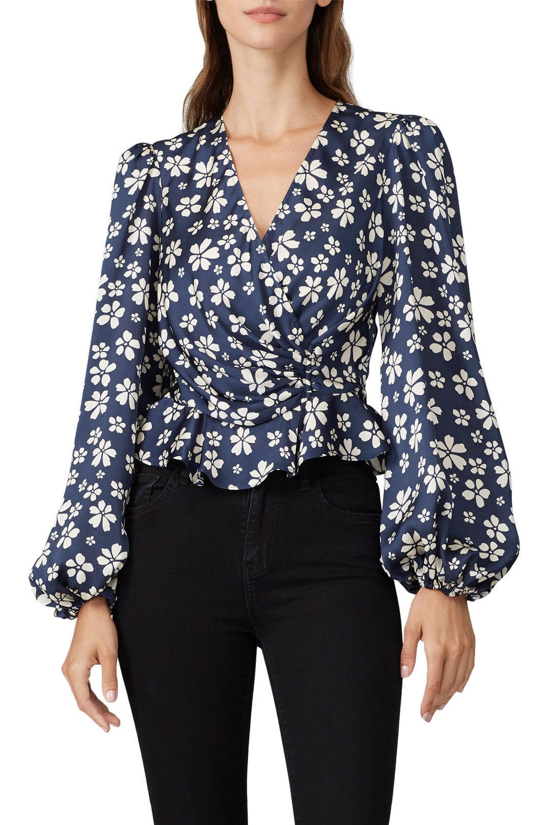 Floral V-Neck Top by Jill Jill Stuart 1
