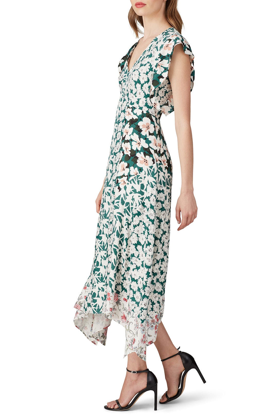 Sleeveless Serene V-Neck Dress by Rebecca Taylor NYC 1