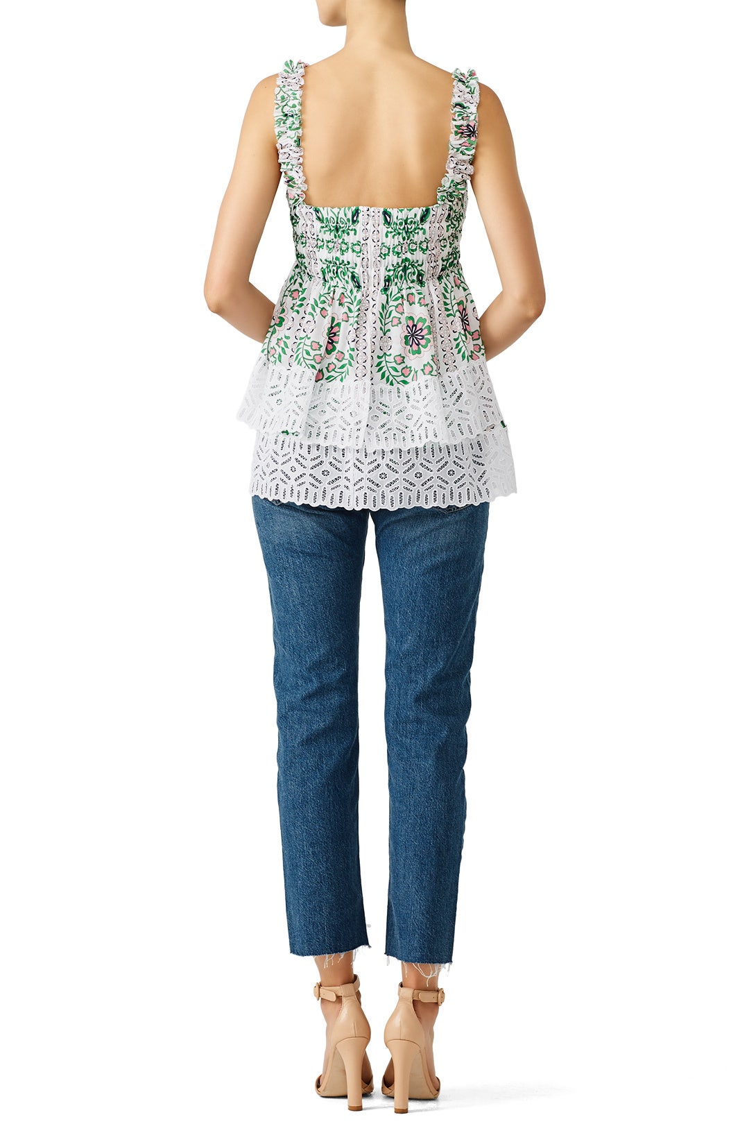 Tiered Ruffle Garden Party Top by Tory Burch 1