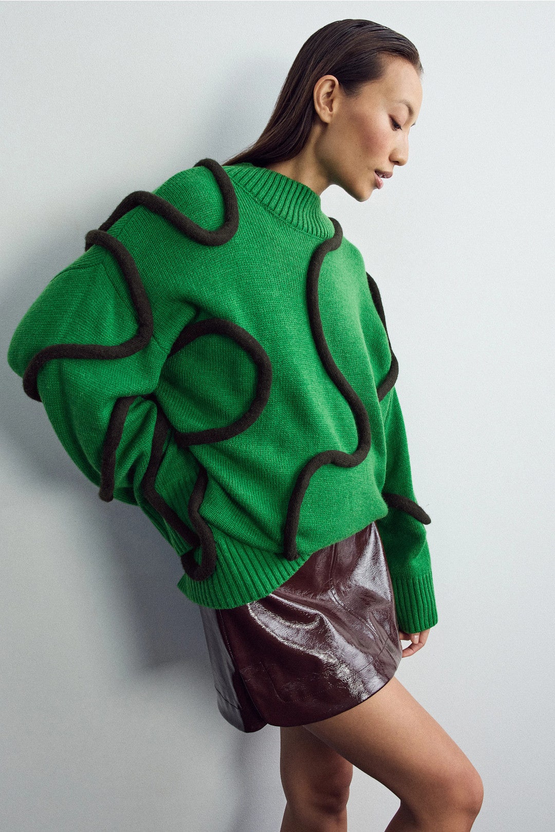Green Leith Sweater by SIMONMILLER 1