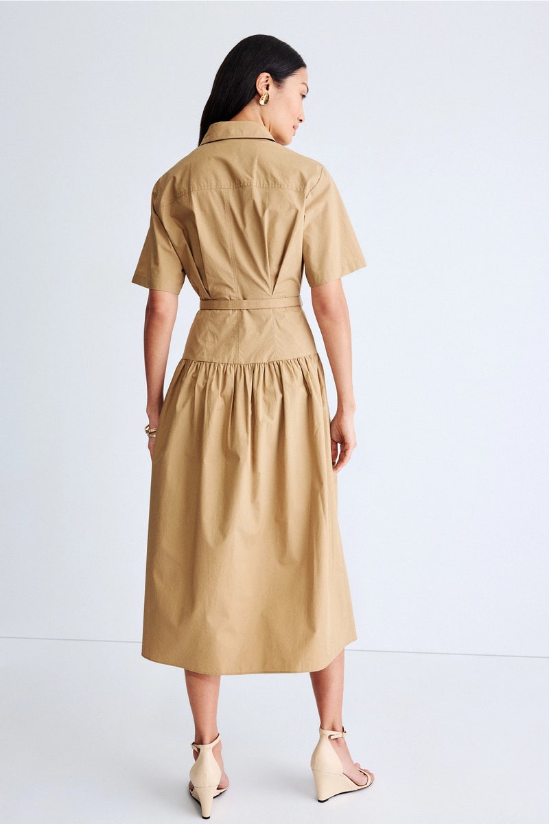 Extended Shoulder Fit And Flare Mini by Donna Morgan | Rent the Runway