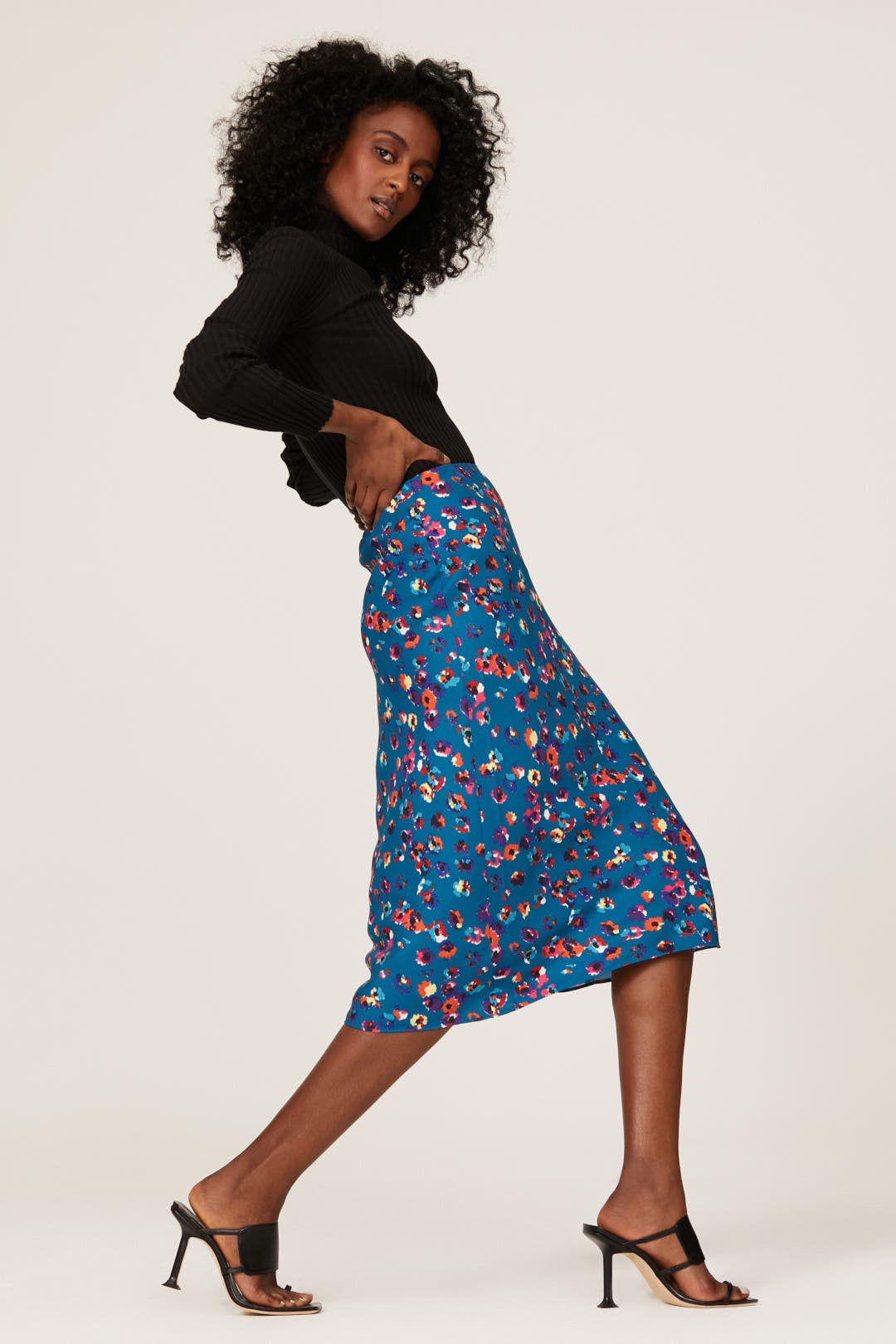 Blue Leopard Midi Skirt by Jason Wu x RTR | Rent the Runway