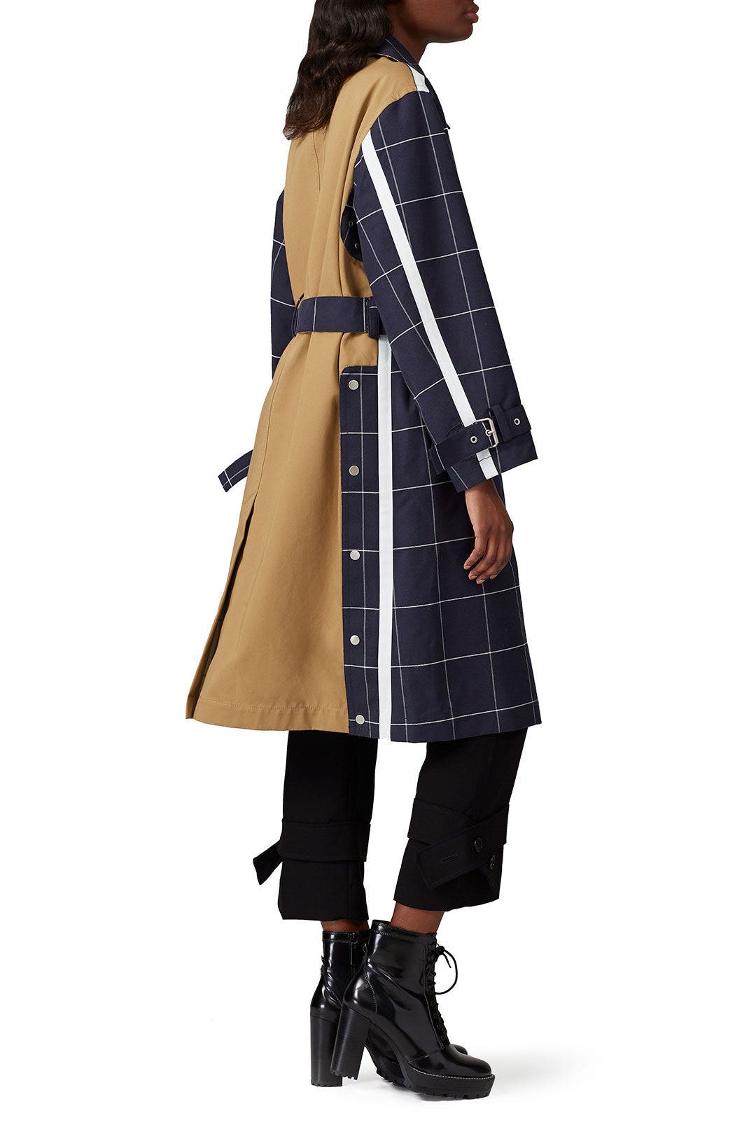 Navy Windowpane Trench Coat by 3.1 Phillip Lim 1