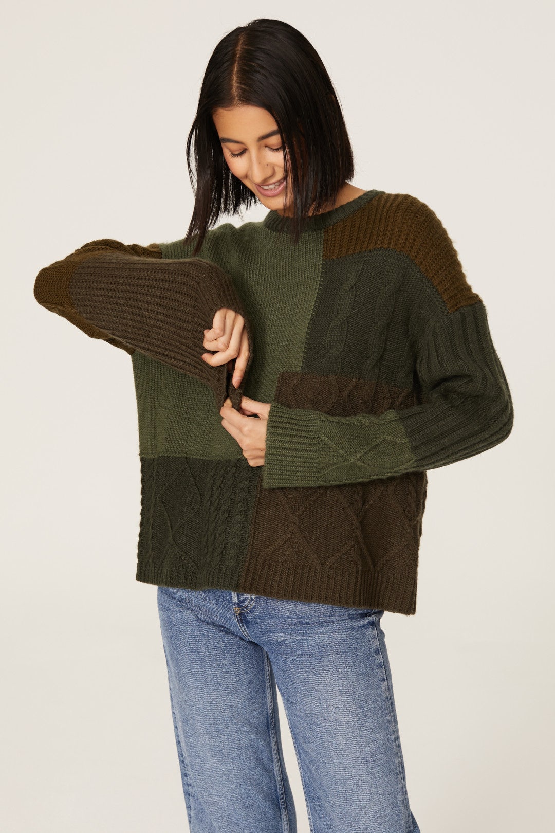 Abel Patchwork Sweater by Rails 1