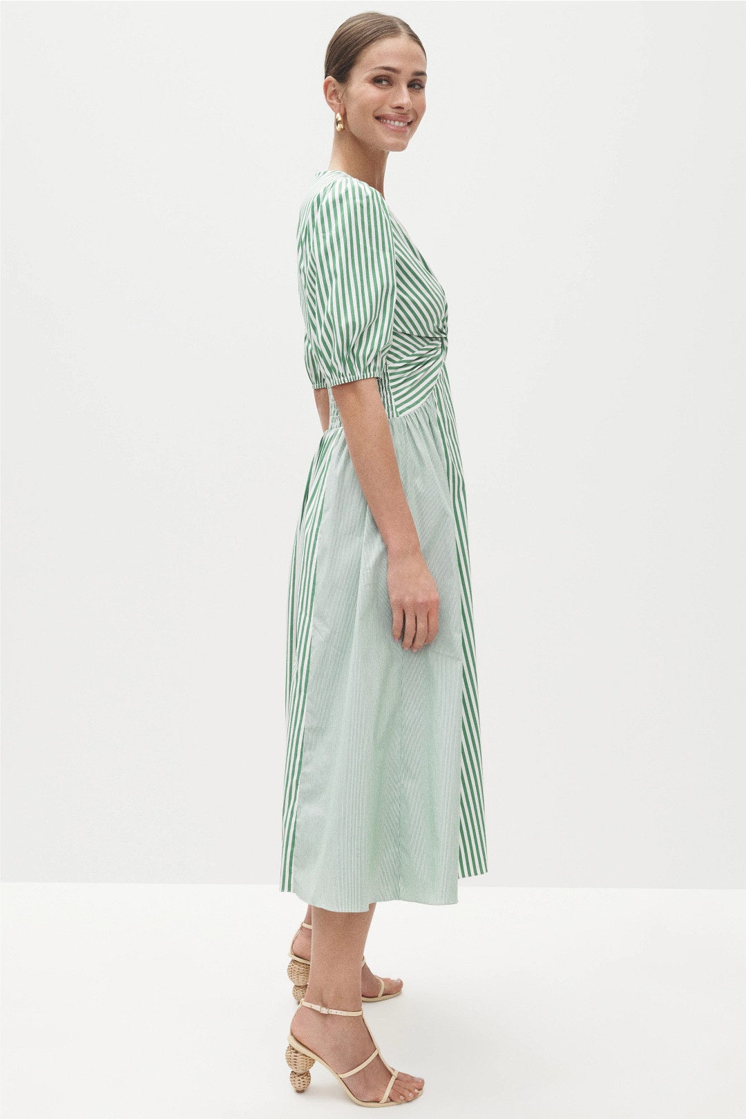 Margaret Striped Midi Dress by Shoshanna 1