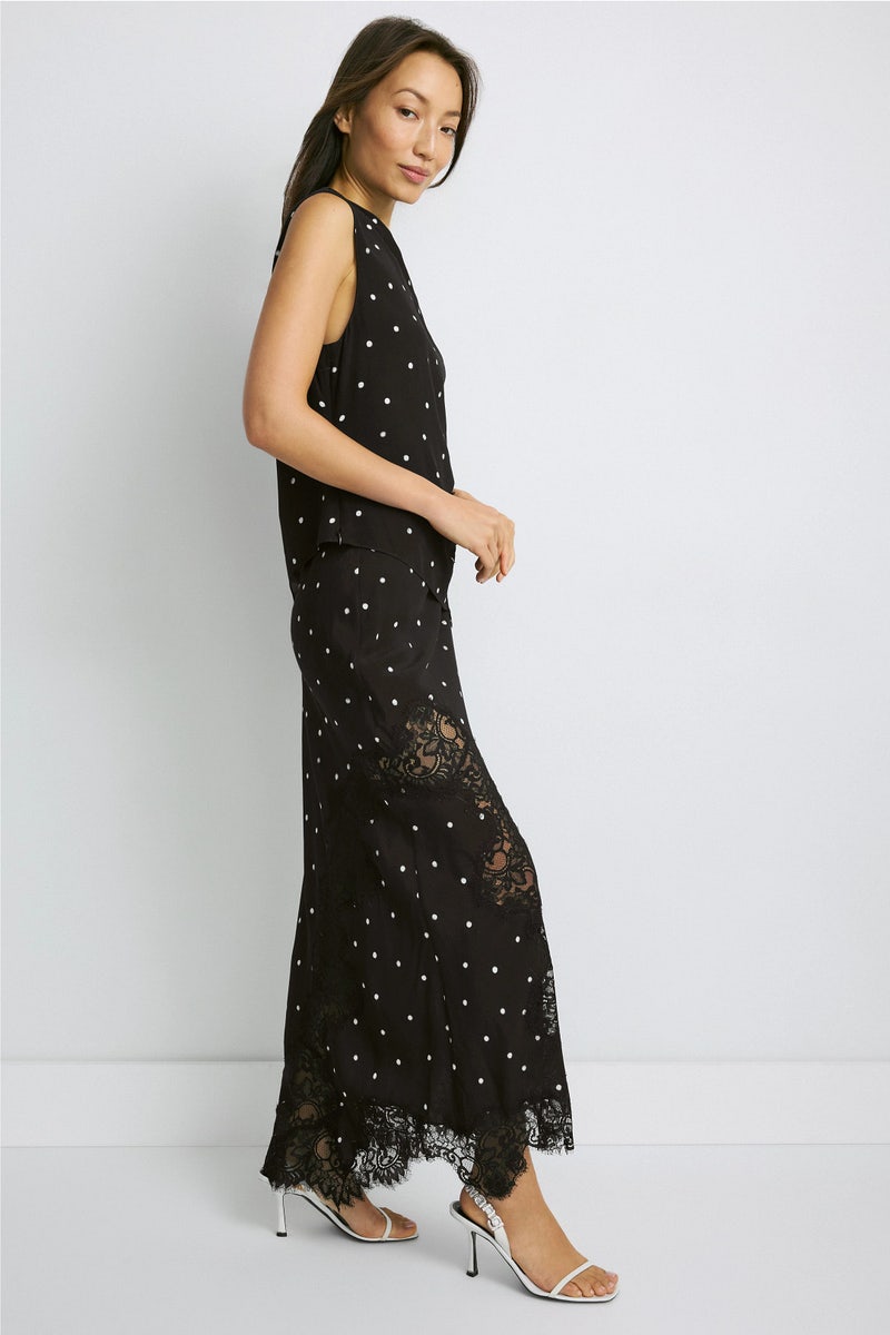 silk laundry polka dot dress Silk Laundry | 90s Slip Dress