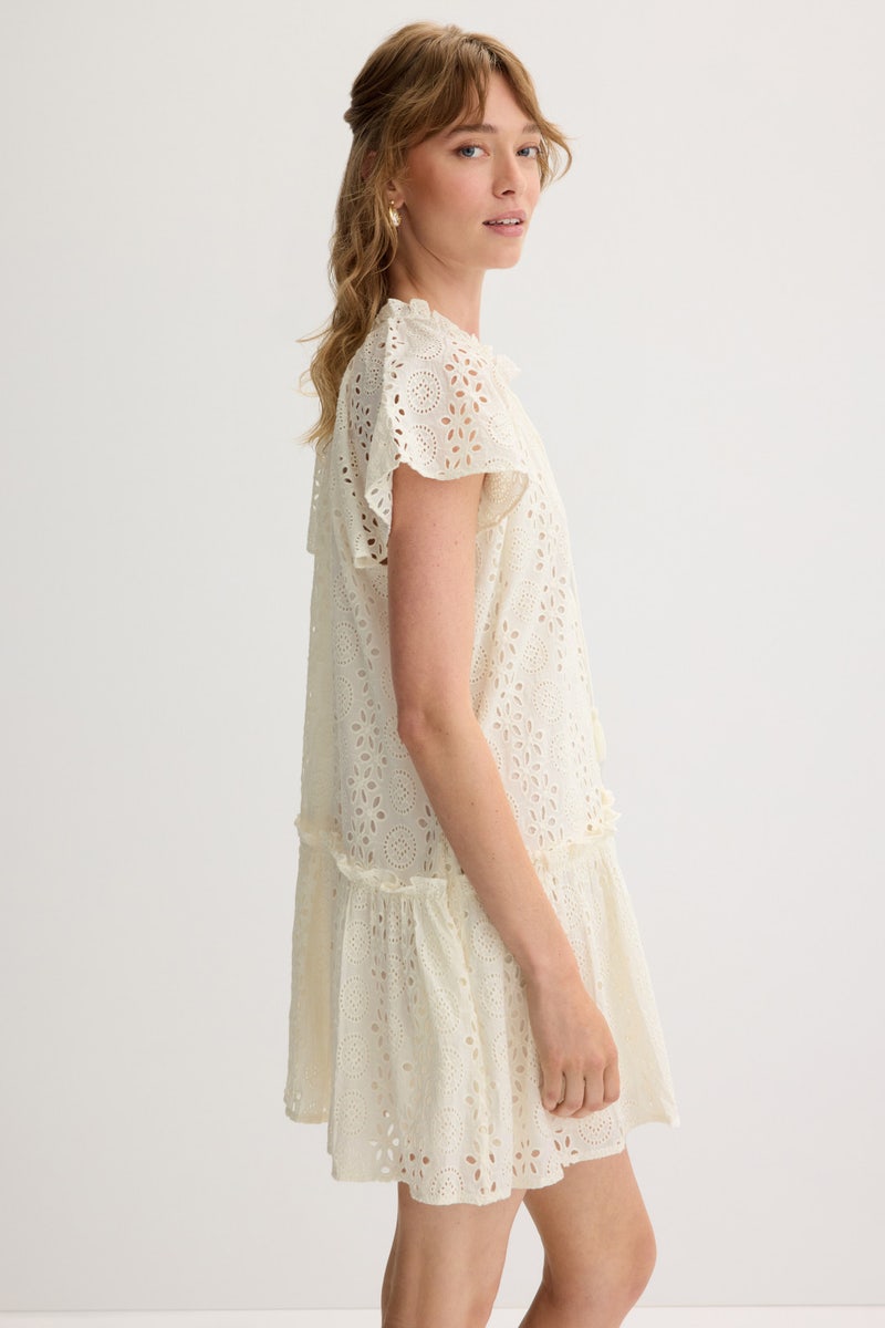 Eyelet Mini Dress by Cleobella - Photo 1