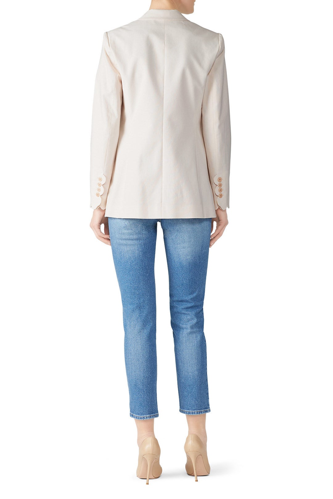 Scalloped Suiting Blazer by Rebecca Taylor NYC 1