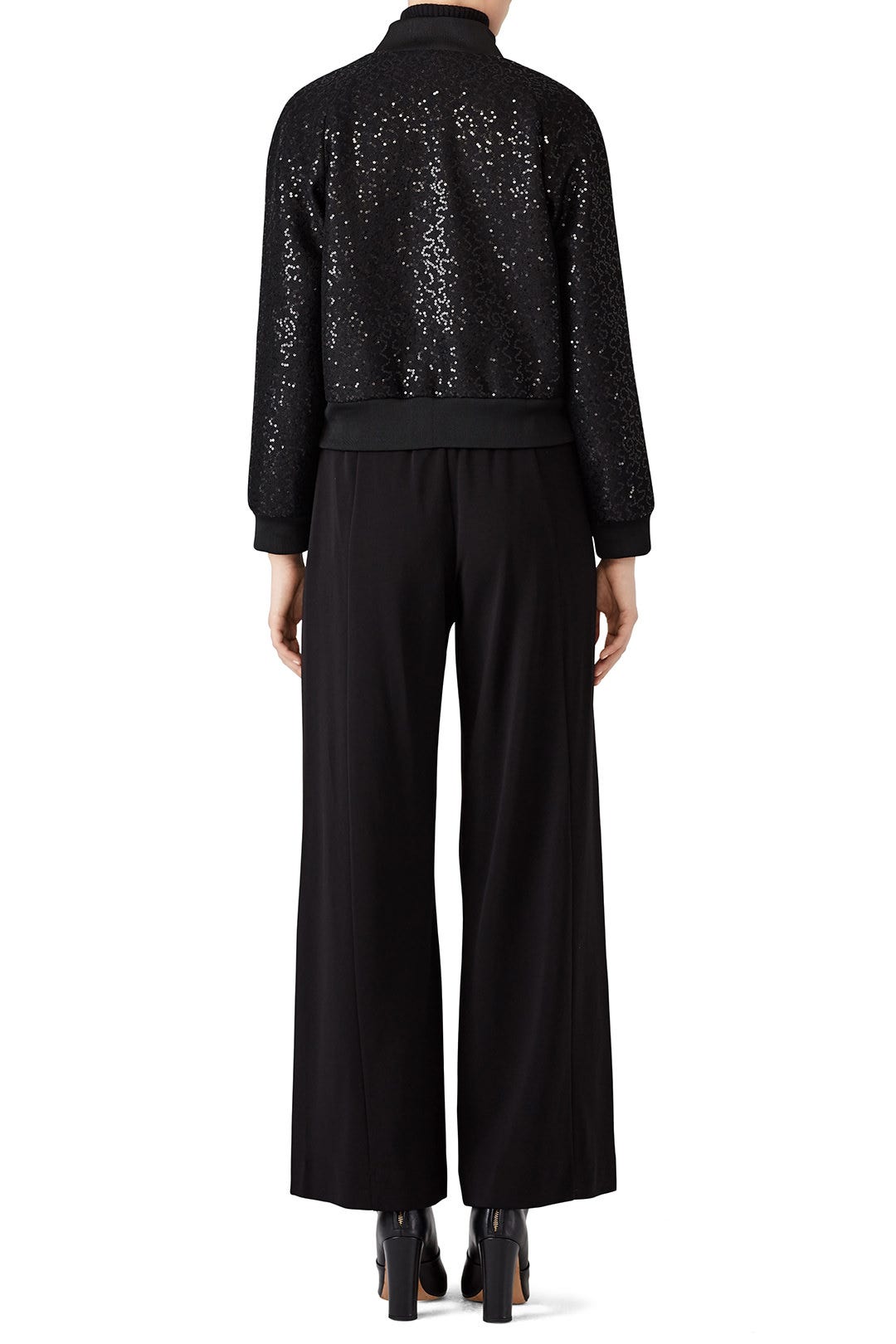 Black Sequin Bomber by Slate & Willow 1