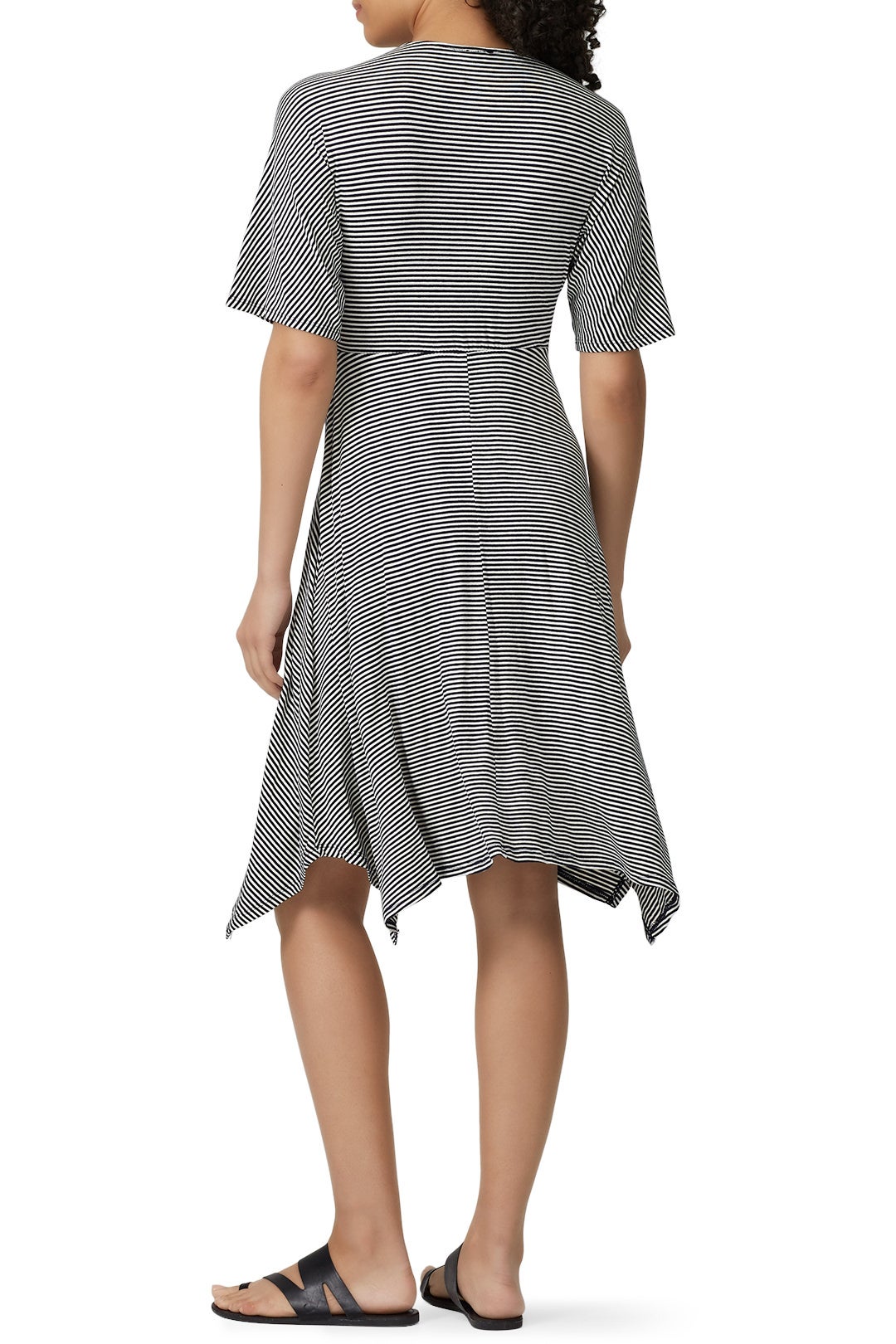 Knotted Faux Wrap Dress by B Collection by Bobeau 1