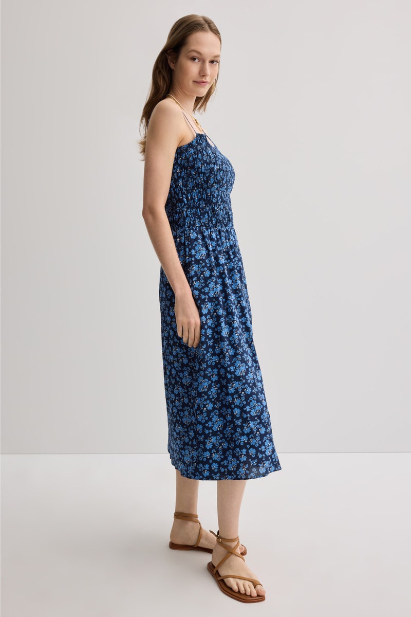 Floral Print Smocked Midi Dress by English Factory - Photo 1