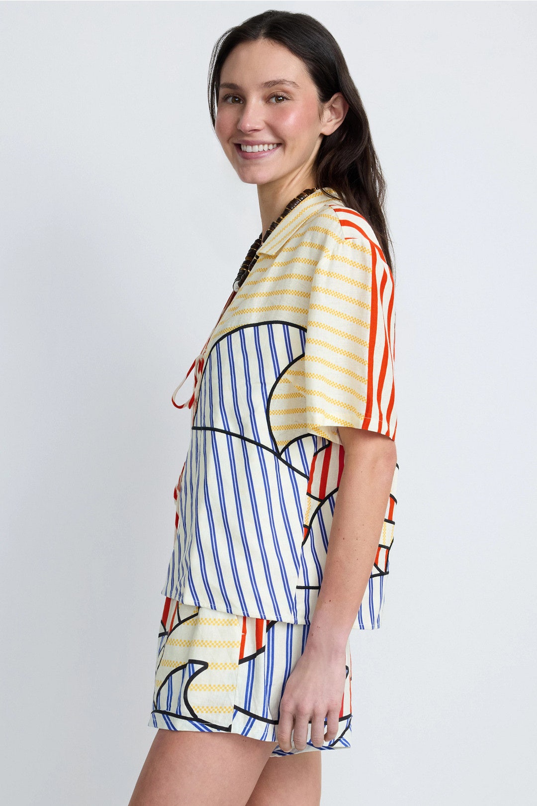 Striped Tie Front Top by FARM Rio 2