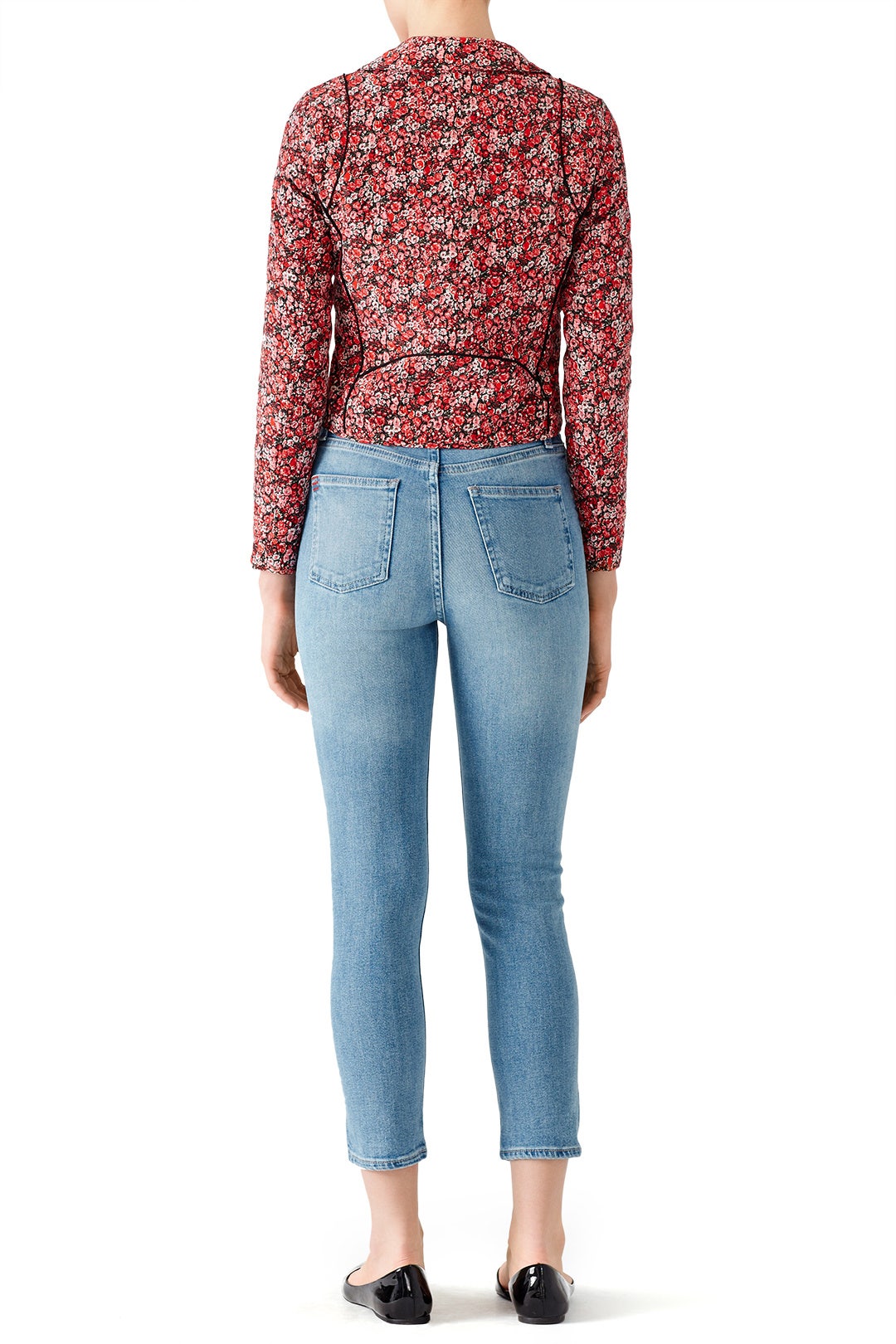 Red Floral Frona Jacket by Joie 2