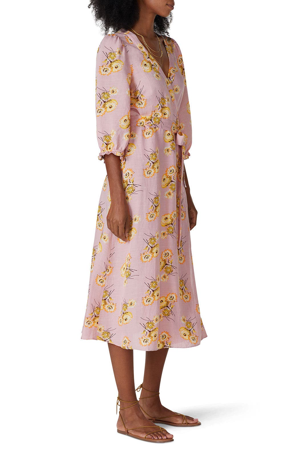 Floral Long Sleeve Wrap Dress by Madewell 1