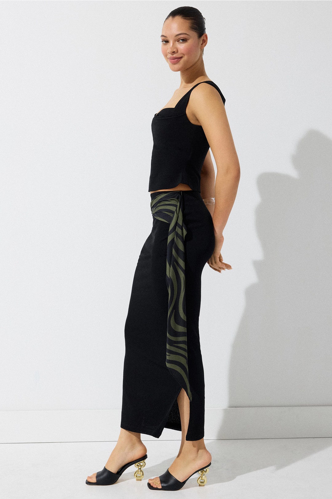 Maltha Midi Skirt by Nanushka 2