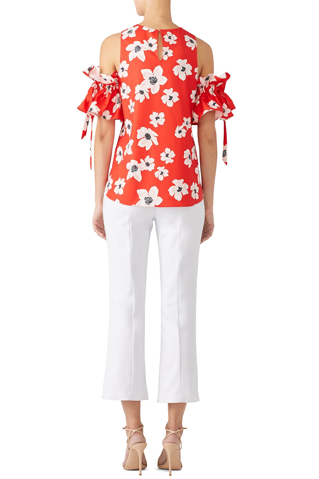 Red Floral Etta Top by SACHIN BABI 2