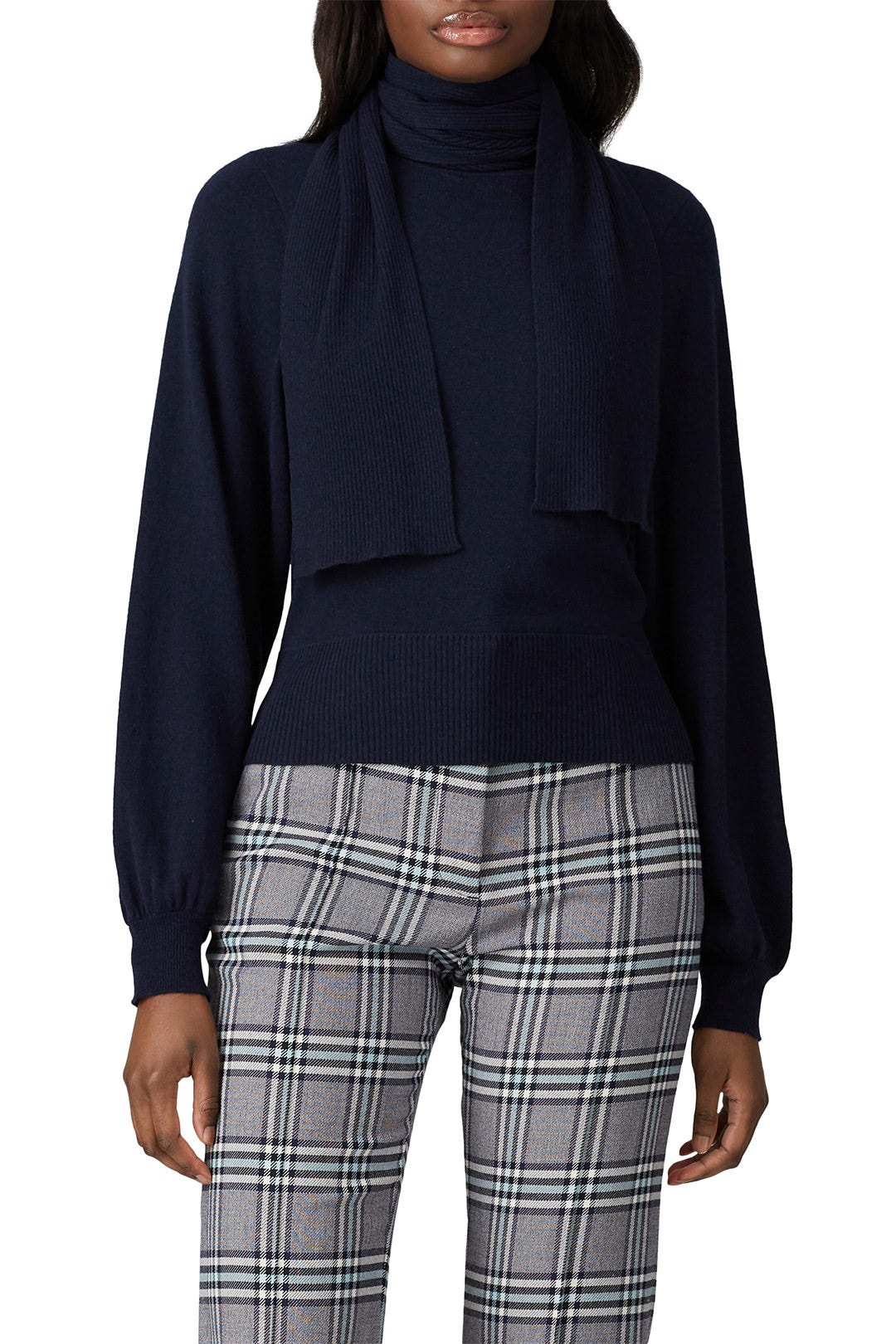 Blue Knit Bow Sweater by See by Chloé 1