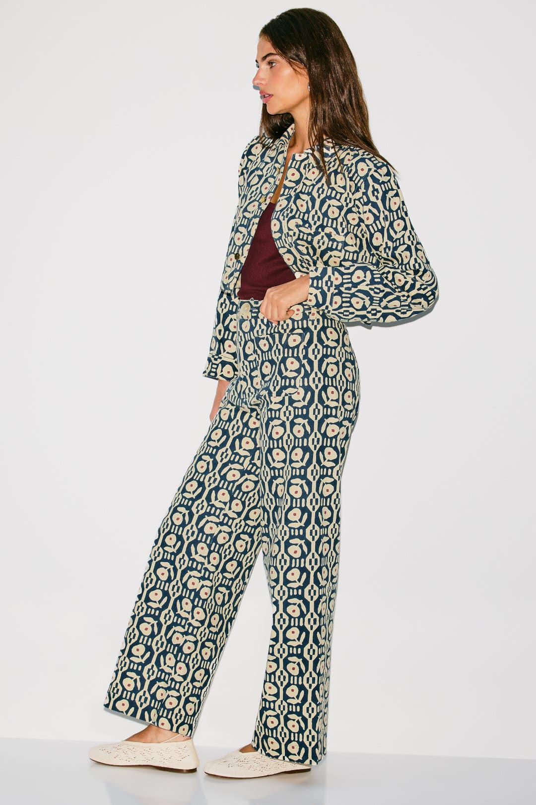 Cropped Field Jacket by SZ Blockprints | Rent the Runway