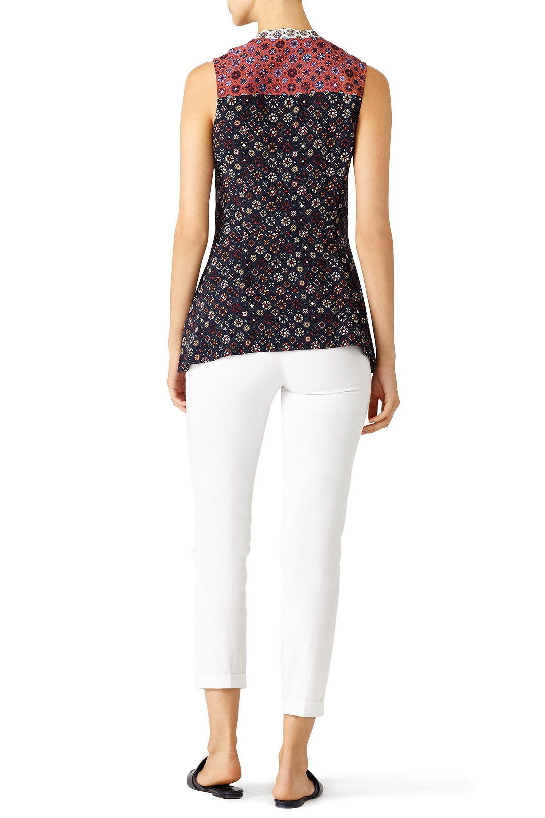 Printed Peplum Shirt by Derek Lam 10 Crosby 2