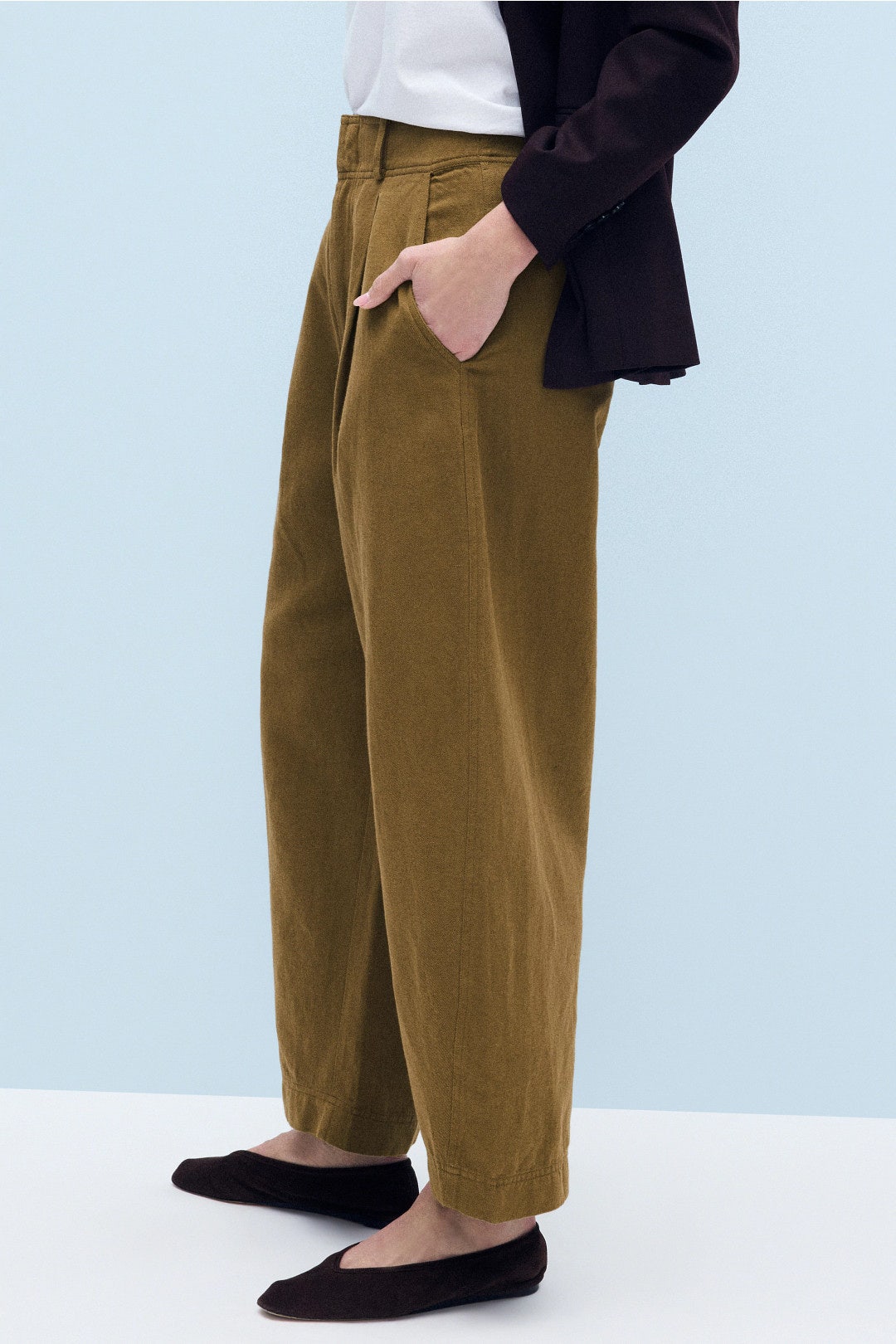 Bari Cropped Trouser by Apiece Apart 1