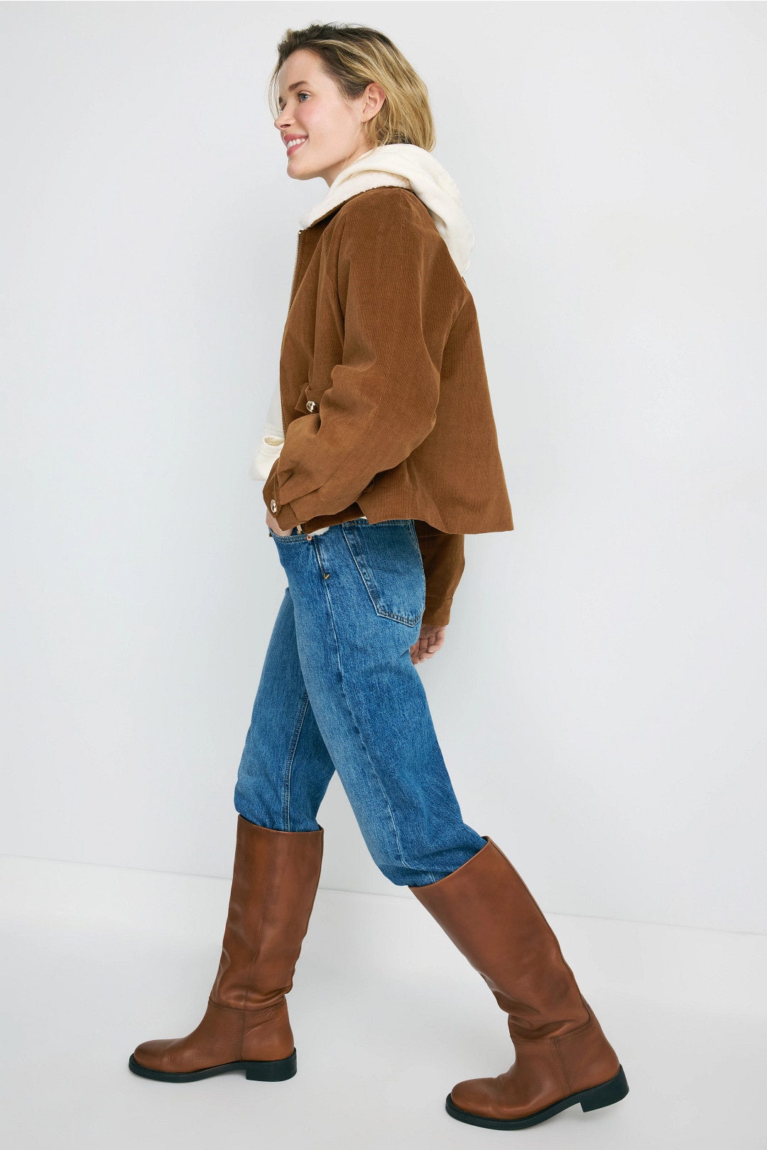 Belle Cropped Corduroy Jacket by Maje 1