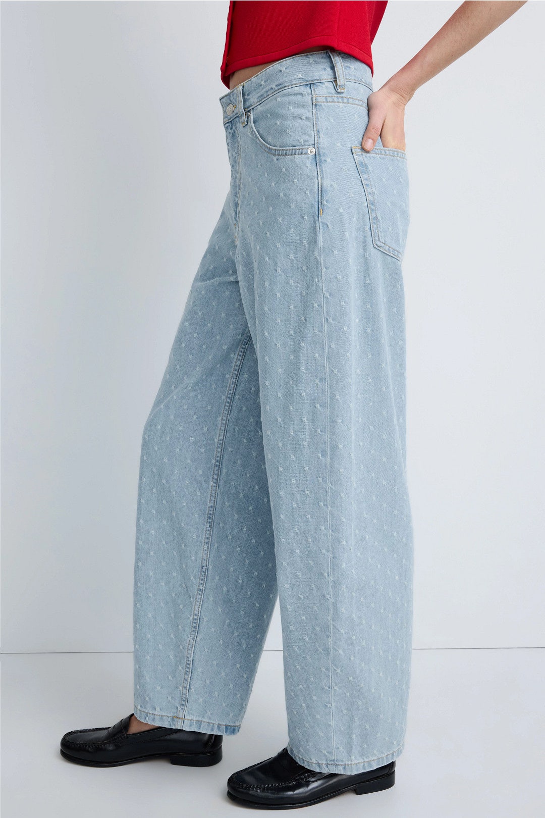 Polaris Polka Dot Jeans by Maje 2
