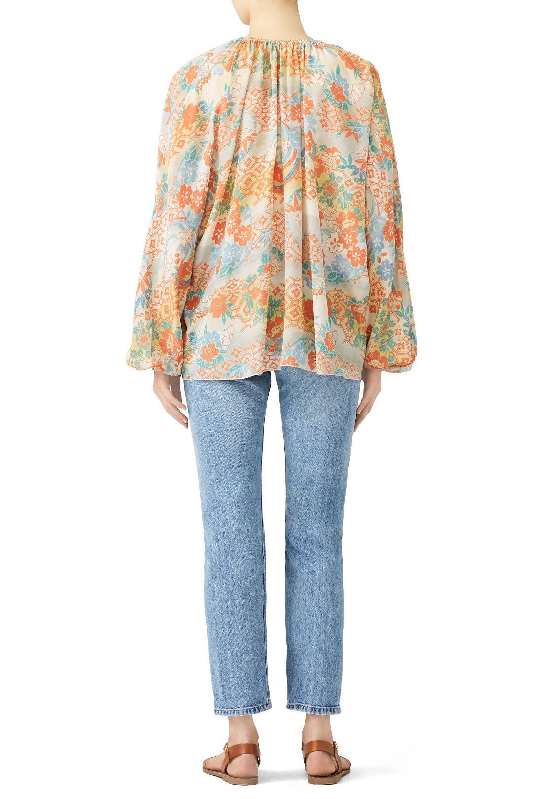 Orange And Blue Chance Top by Elizabeth and James 2