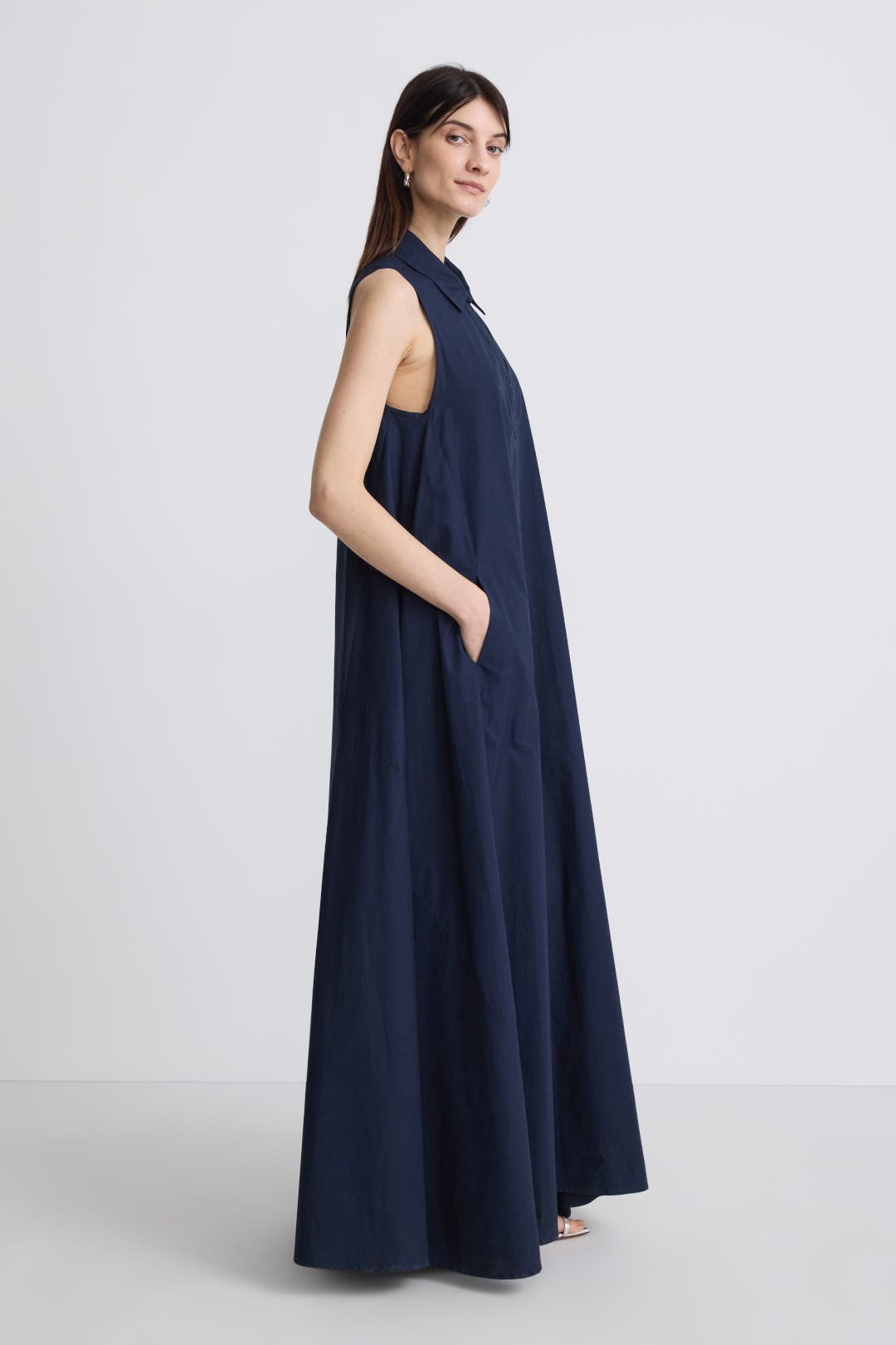 Cotton Poplin Maxi Dress by Emporio Armani | Rent the Runway