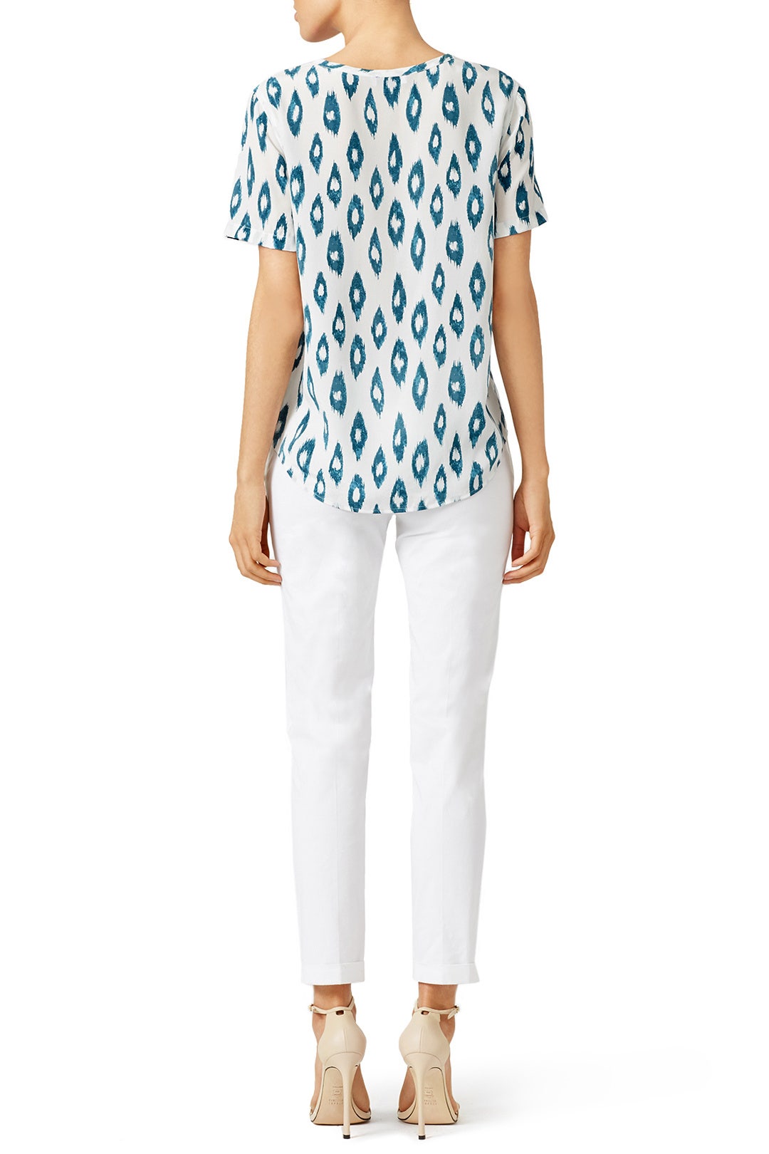 Neko Ikat Print Riley Top by Equipment 1