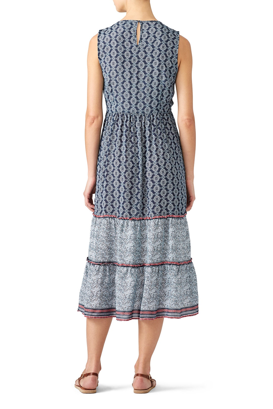 Avery Border Print Midi Dress by Greylin 2