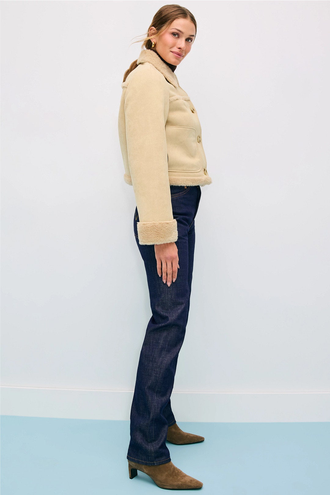 Astra Shearling Jacket by LE JEAN 1